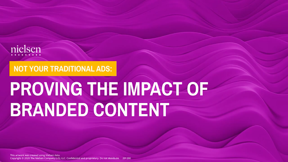 Not Your Traditional Ads: Proving the Impact of Branded Content