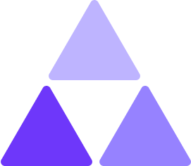 Triangoli sfumati di blu