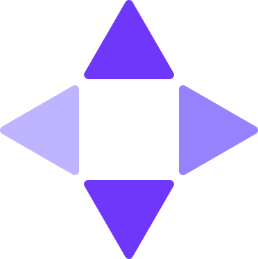 triangoli a quattro lati ombreggiati di blu