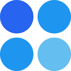 Quatro círculos azuis